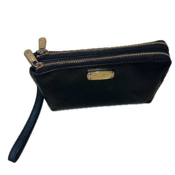 MICHAEL Michael Kors Black Double Zip Wristlet - Picture 2 of 11